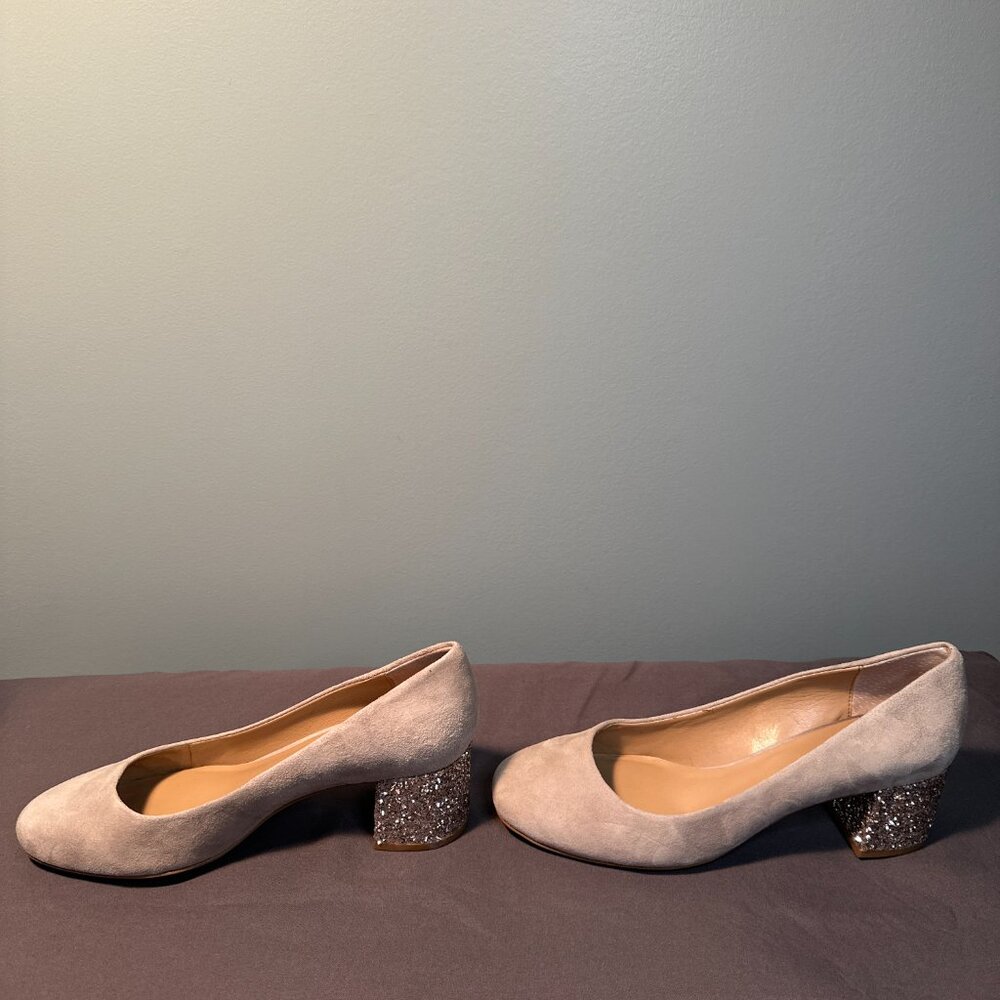 Banana Republic Suede Shoe with Sparkle Heel